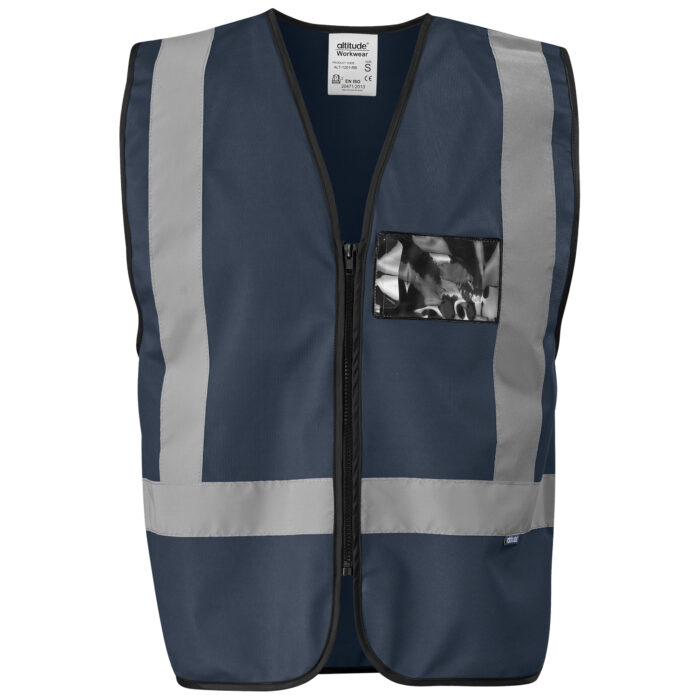 Direction Hi-Viz Reflective Full Zip Vest - Image 5