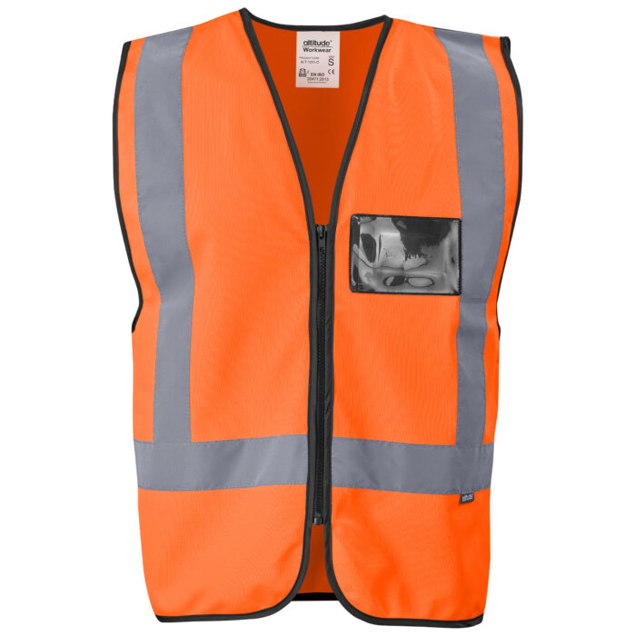 Direction Hi-Viz Reflective Full Zip Vest - Image 6