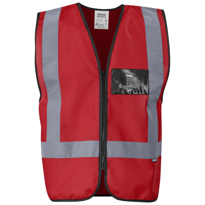 Direction Hi-Viz Reflective Full Zip Vest - Image 9