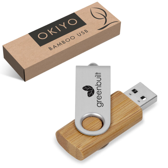 Okiyo Shimasu Bamboo Flash Drive - 8GB - Image 3