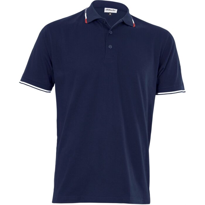 Mens Ash Golf Shirt - Navy - Image 2