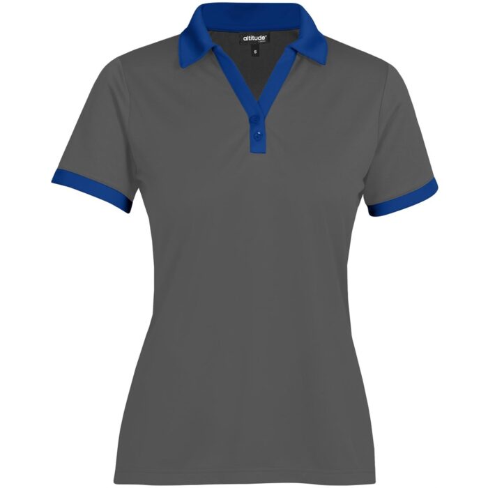 Ladies Bridgewater Golf Shirt - Royal Blue - Image 2