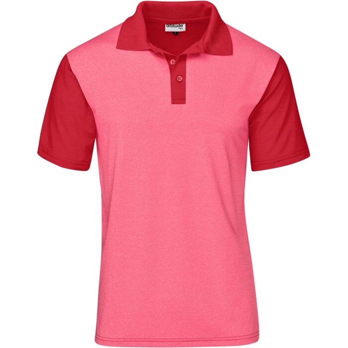 Mens Crossfire Golf Shirt - Red - Image 2