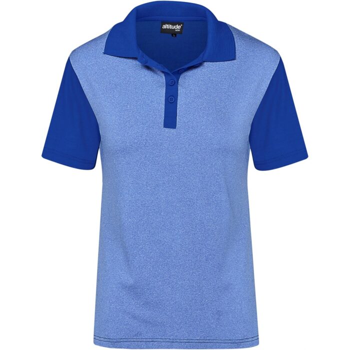Ladies Crossfire Golf Shirt - Blue - Image 2
