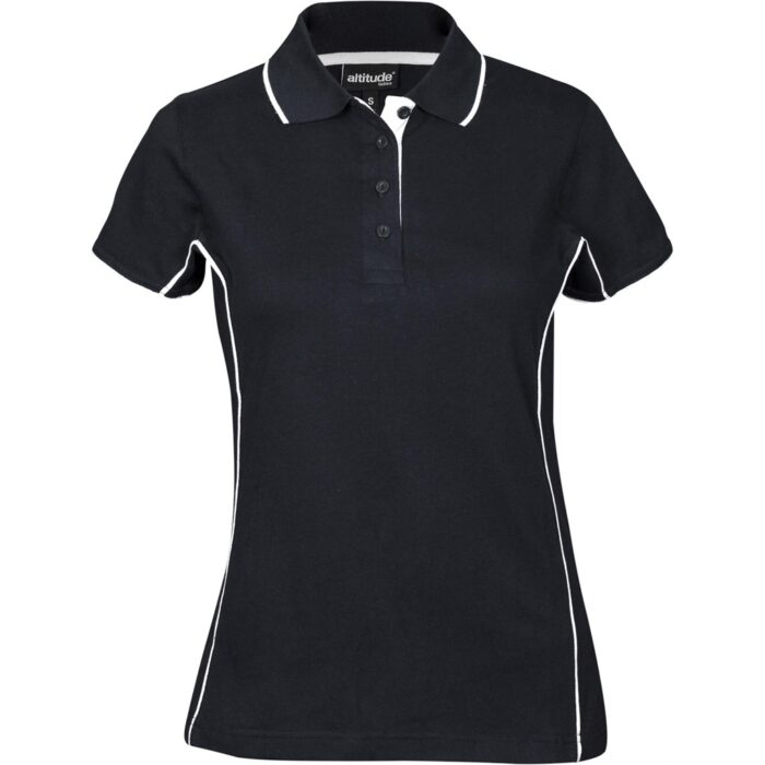 Ladies Denver Golf Shirt - Navy - Image 2