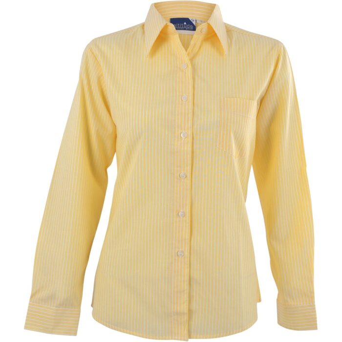 Ladies Long Sleeve Drew Shirt - Yellow - Image 2