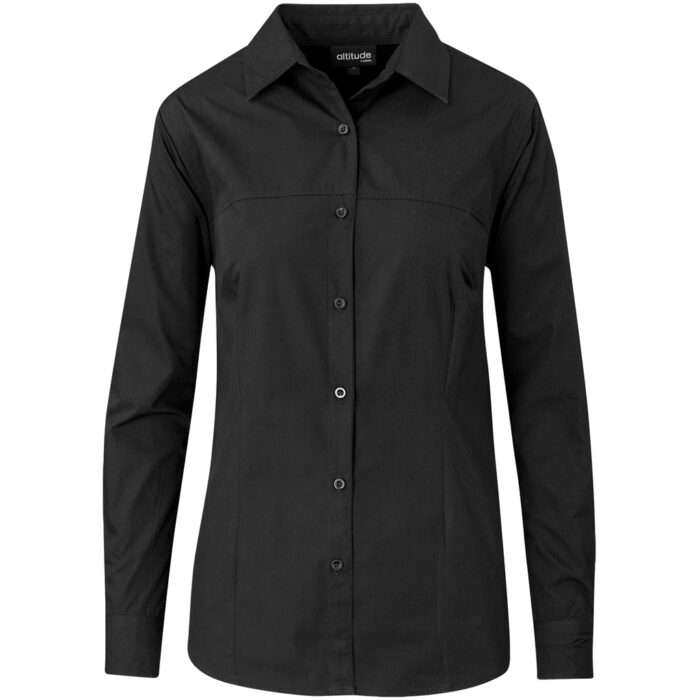 Ladies Long Sleeve Empire Shirt - Image 5