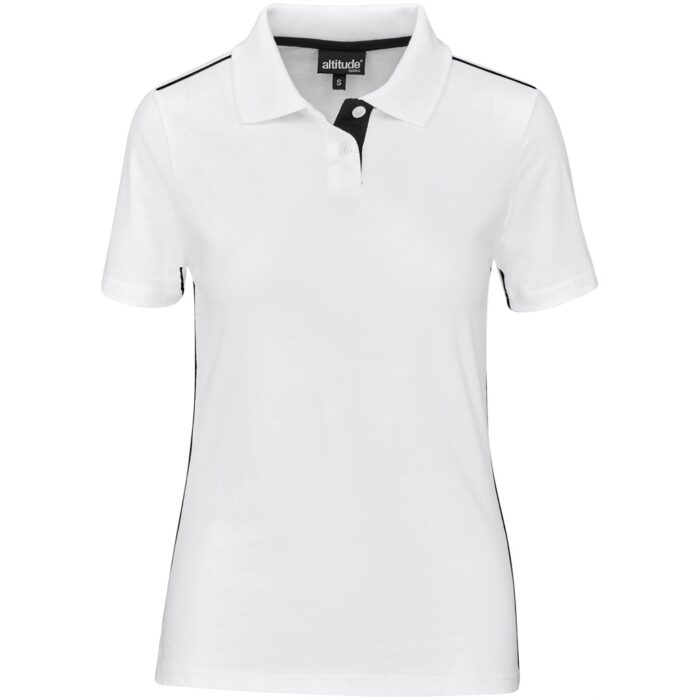Ladies Galway Golf Shirt - White - Image 2