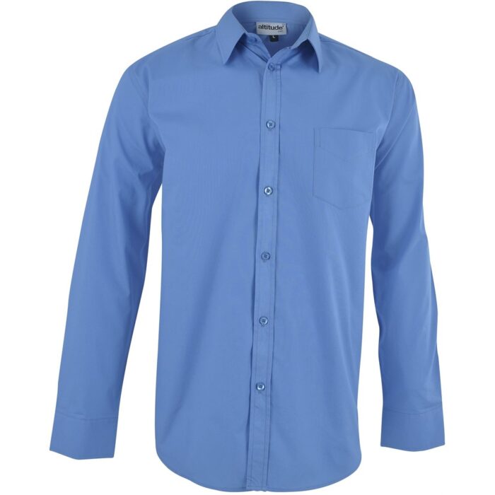 Mens Long Sleeve Haiden Shirt - Light Blue - Image 2