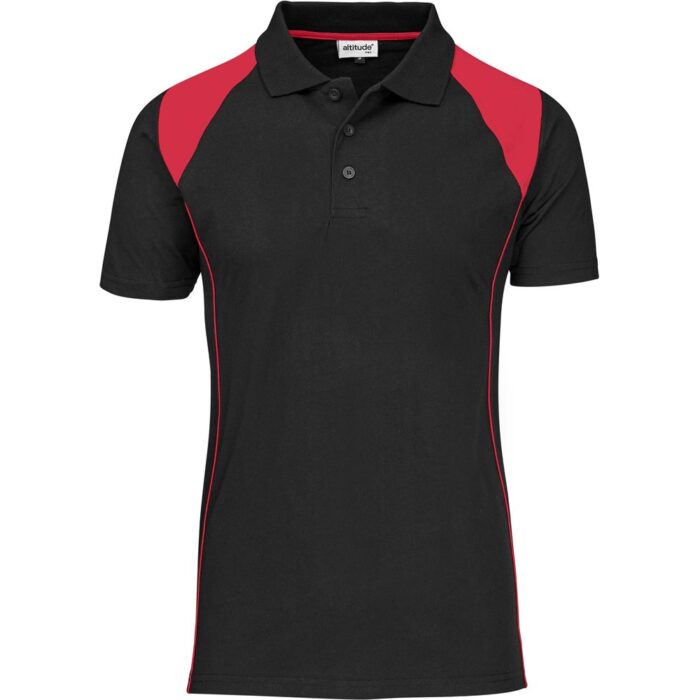 Mens Infinity Golf Shirt - Black - Image 2