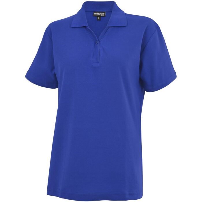 Ladies Melrose Heavyweight Golf Shirt - Royal Blue - Image 2
