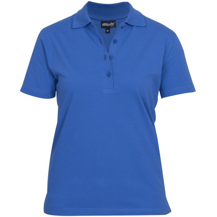Ladies Michigan Golf Shirt - Royal Blue - Image 2