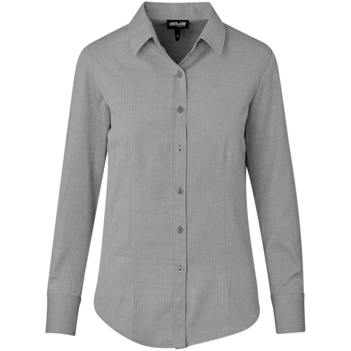 Ladies Long Sleeve Nottingham Shirt - Image 4