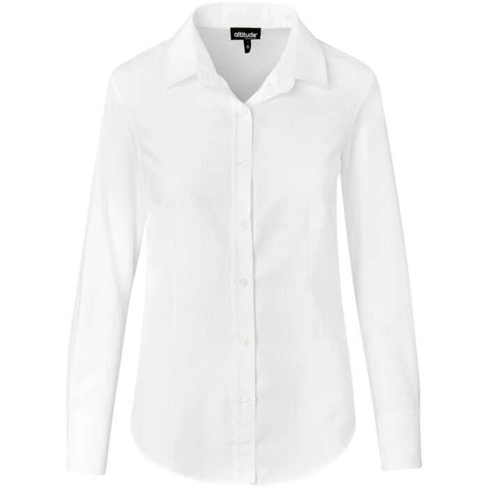 Ladies Long Sleeve Nottingham Shirt - Image 6