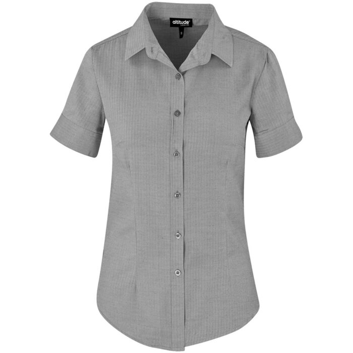 Ladies Short Sleeve Nottingham Shirt - Image 4