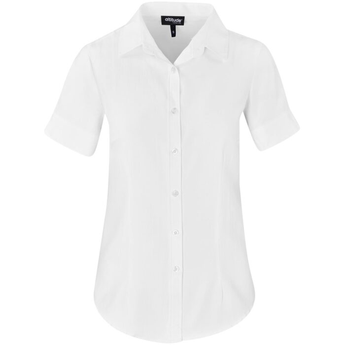 Ladies Short Sleeve Nottingham Shirt - Image 6