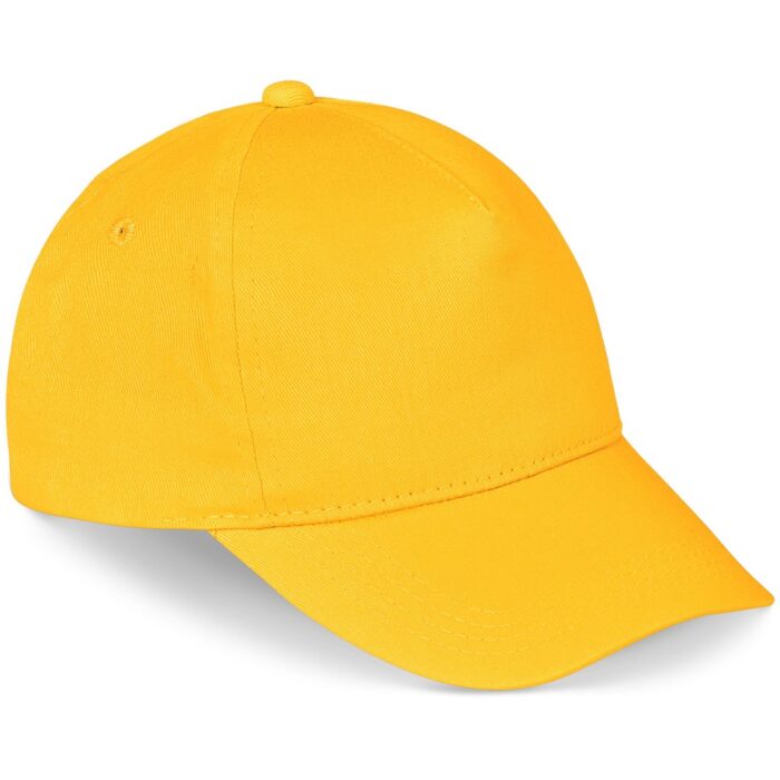 Piccolo Kids 5 Panel Cap - Yellow - Image 9
