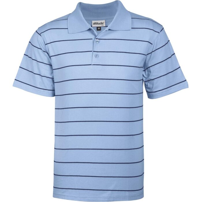Mens Stinger Golf Shirt - Sky Blue - Image 2