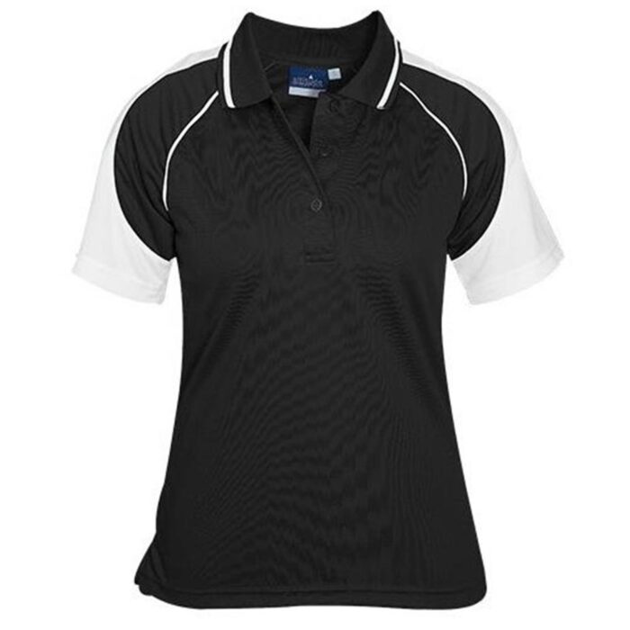 Ladies Toronto Golf Shirt - Black - Image 2