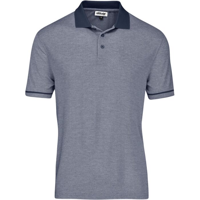 Mens Verge Golf Shirt - Blue - Image 2
