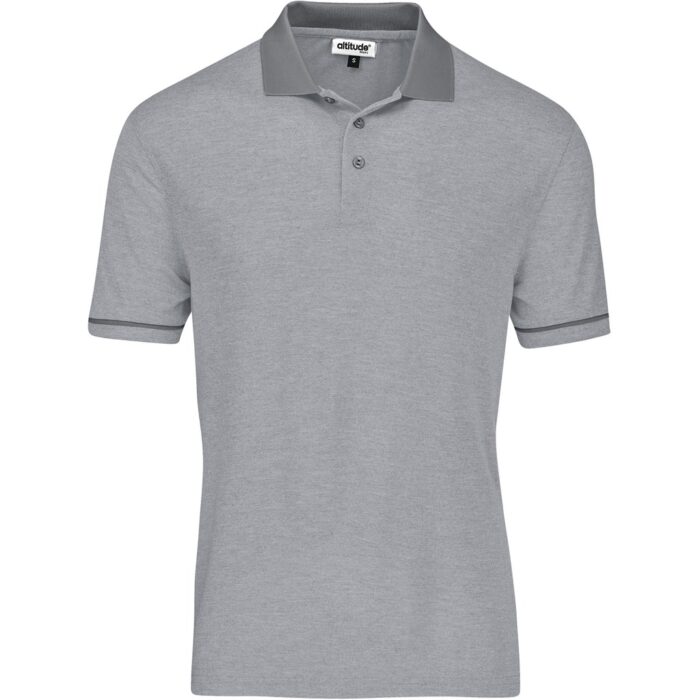 Mens Verge Golf Shirt - Light Grey - Image 2