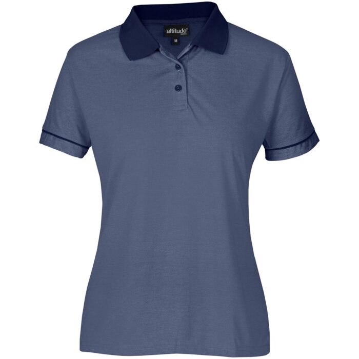 Ladies Verge Golf Shirt - Navy - Image 2