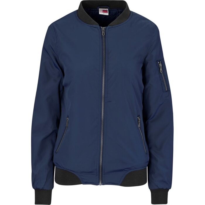 Ladies Crusader Bomber Jacket - Navy - Image 2