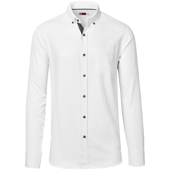 Mens Long Sleeve Casablanca Shirt - Charcoal - Image 2