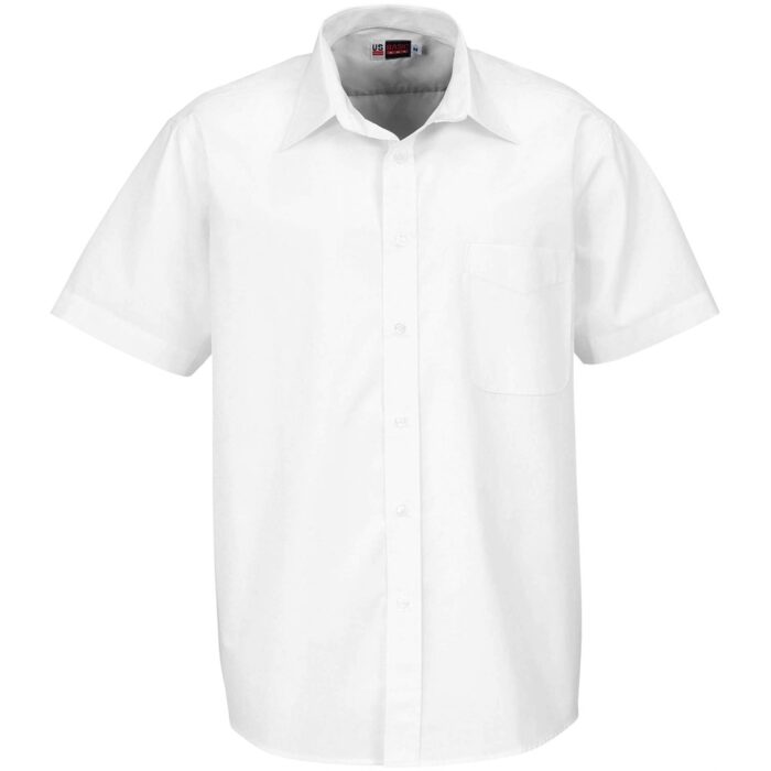 Mens Short Sleeve Washington Shirt - White - Image 2
