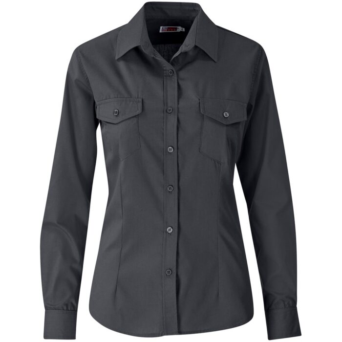 Ladies Long Sleeve Kensington Shirt - Image 7
