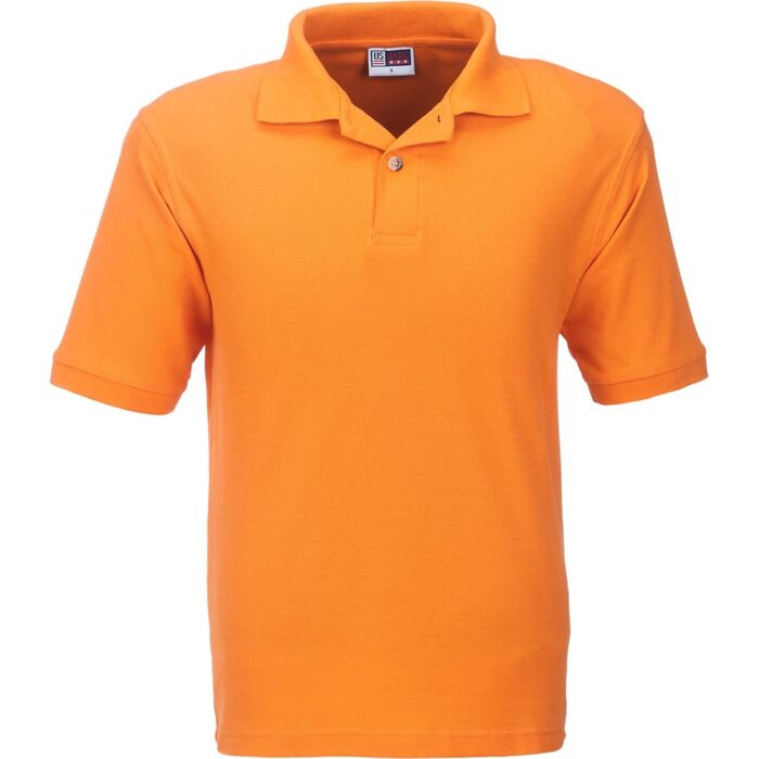 Mens Boston Golf Shirt - Orange - Image 2