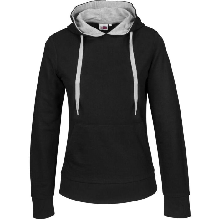 Ladies Solo Hooded Sweater - Grey - Image 2