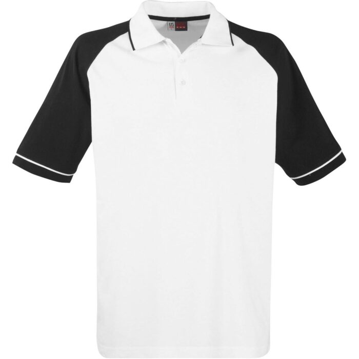 Mens Sydney Golf Shirt - Black - Image 2