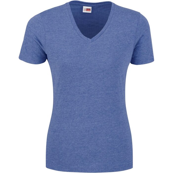 Ladies Michigan Melange V-Neck T-Shirt - Image 4