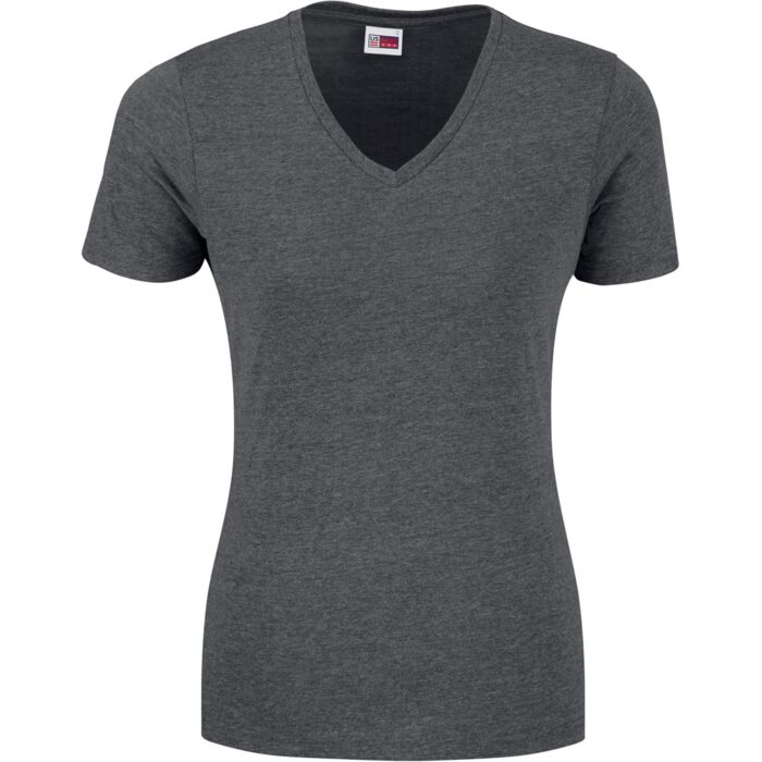 Ladies Michigan Melange V-Neck T-Shirt - Image 5