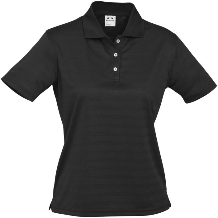 Ladies Icon Golf Shirt - Black - Image 2