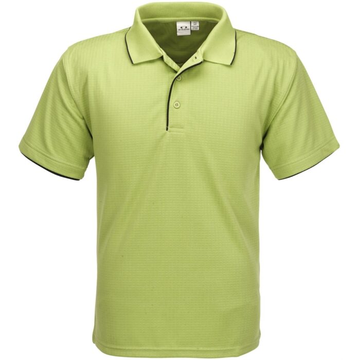 Mens Elite Golf Shirt - Lime - Image 2