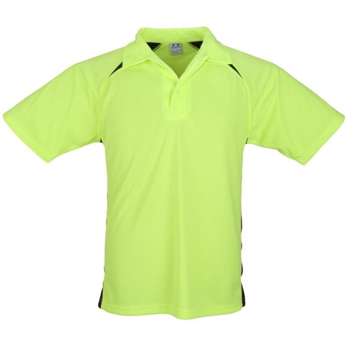Kids Splice Golf Shirt - Lime - Image 2
