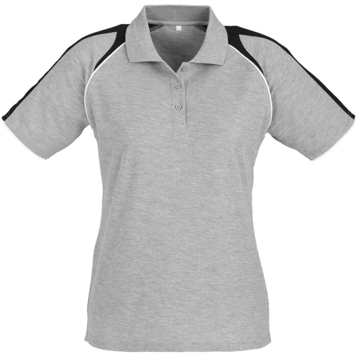 Ladies Triton Golf Shirt - Grey - Image 2