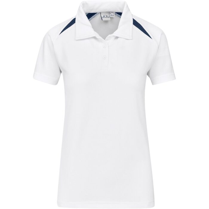 Ladies Splice Golf Shirt - White - Image 2