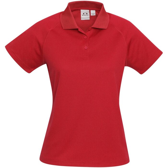 Ladies Sprint Golf Shirt - Red - Image 2