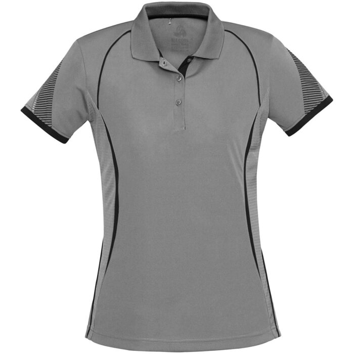 Ladies Razor Golf Shirt - Grey - Image 2