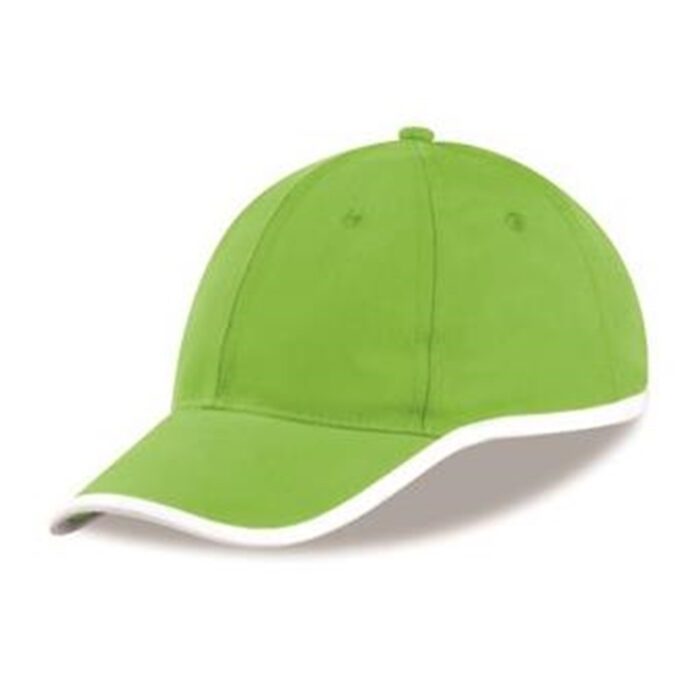 New Jersey Cap - 6 Panel - Lime - Image 2