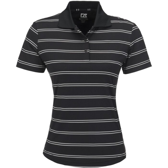 Ladies Hawthorne Golf Shirt - Black - Image 2