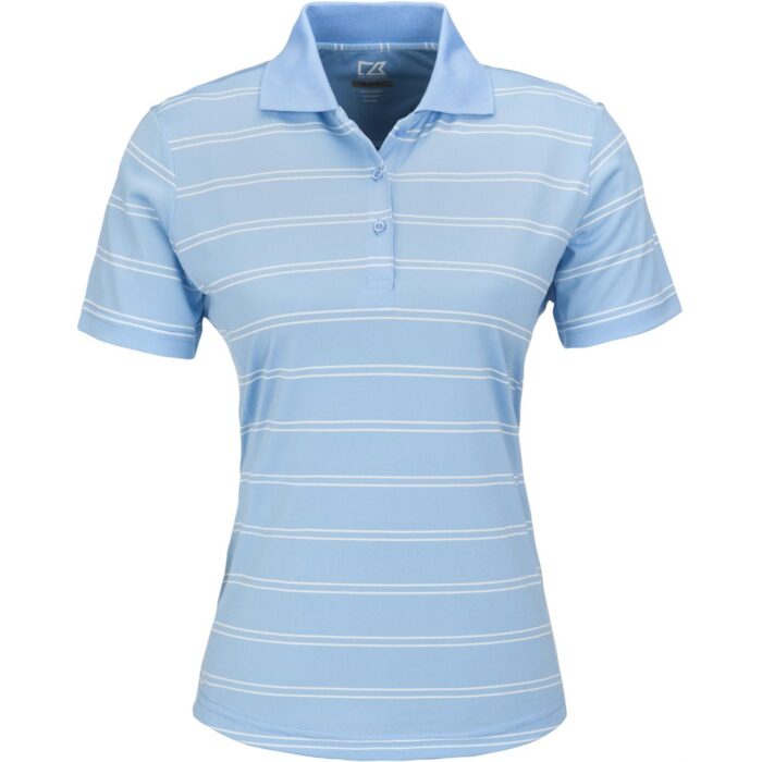 Ladies Hawthorne Golf Shirt - Light Blue - Image 2