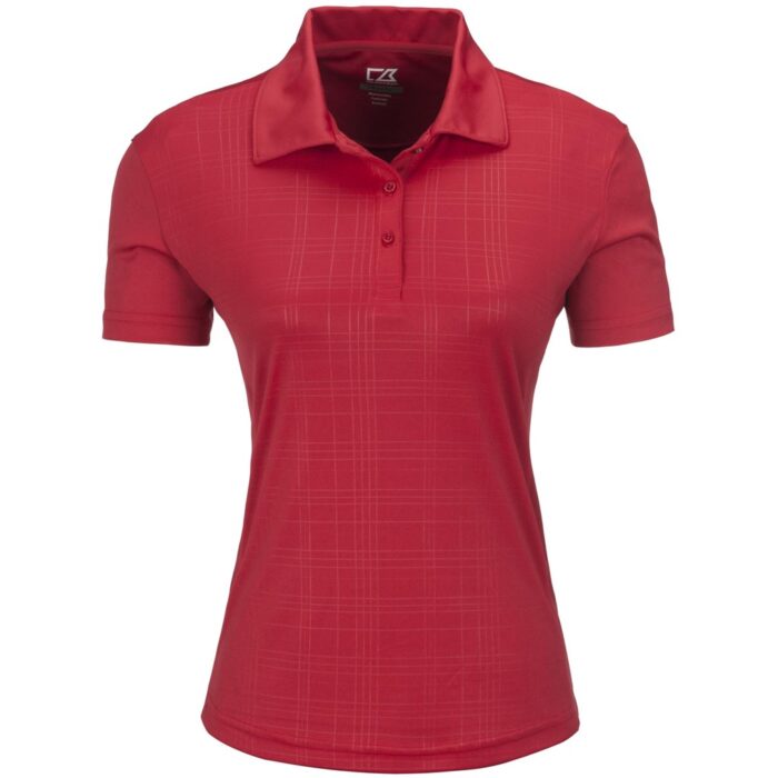 Ladies Sullivan Golf Shirt - Red - Image 2
