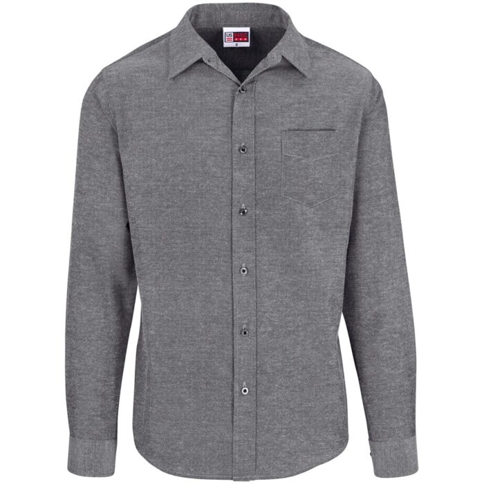 Mens Long Sleeve Oxford Shirt - Image 4