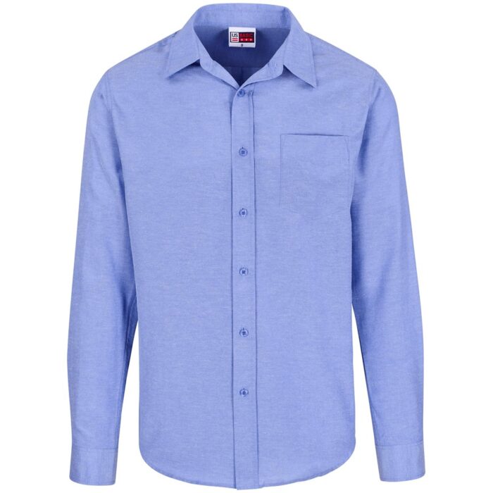 Mens Long Sleeve Oxford Shirt - Image 2