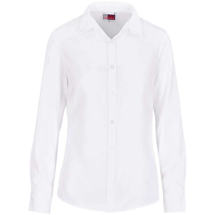 Ladies Long Sleeve Oxford Shirt - Image 6