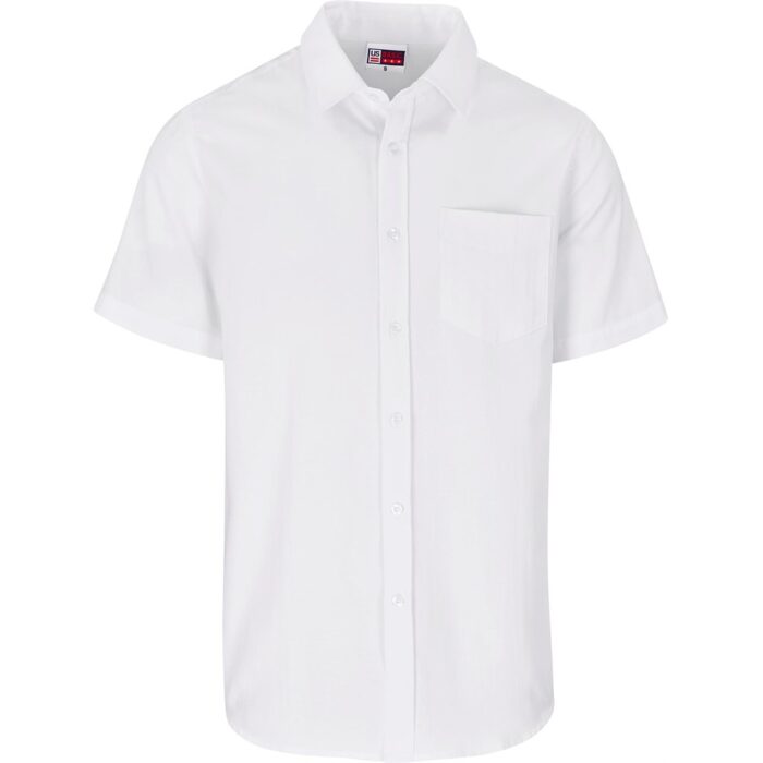 Mens Short Sleeve Oxford Shirt - Image 3